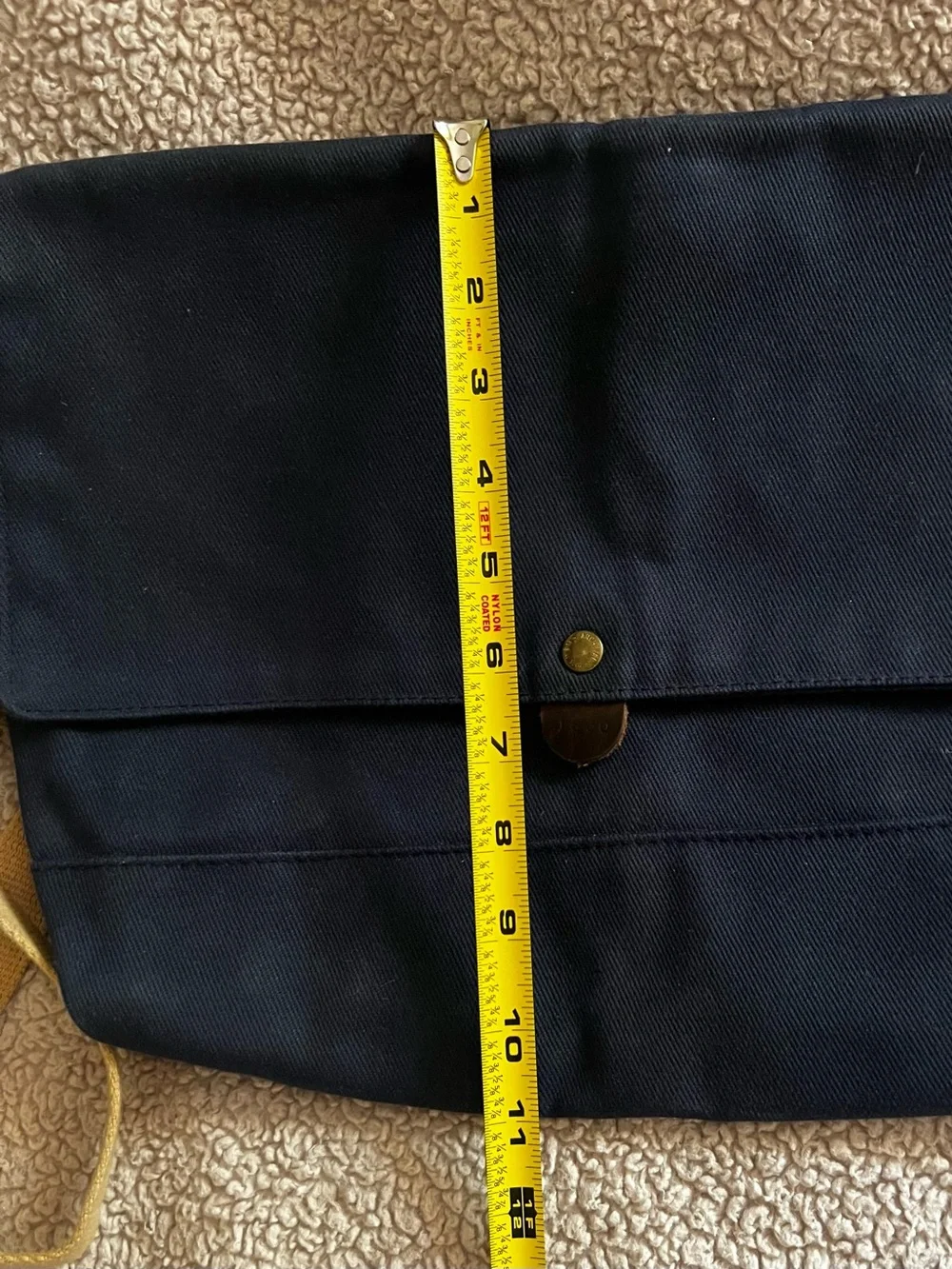 Archival Clothing - “Flap Musette” Waxed Canvas Messenger Bag